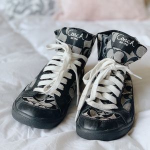 Coach | Black High top sneakers Size 8.5